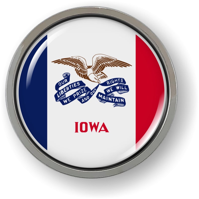 Iowa - State Flag Emblem
